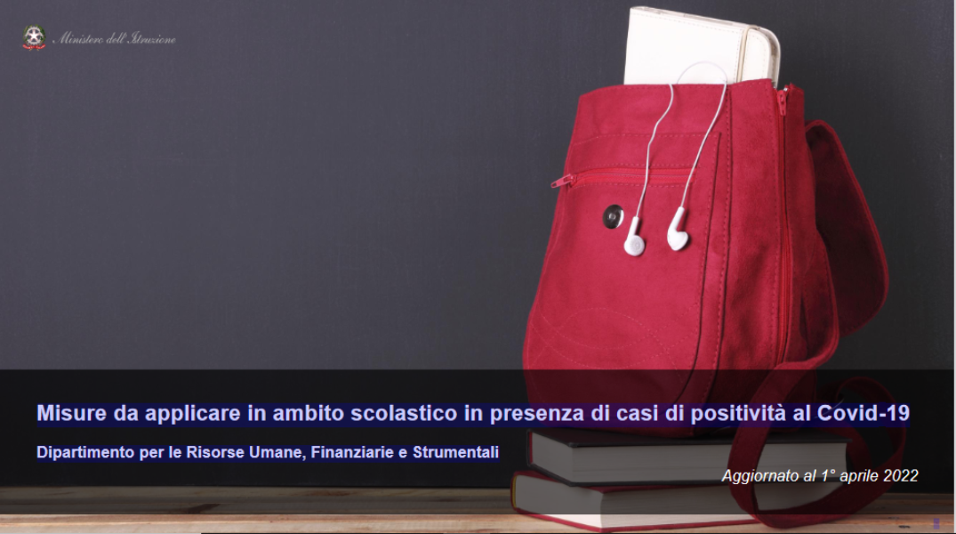 Misure da applicare in ambito scolastico in presenza di casi di positività al Covid-19